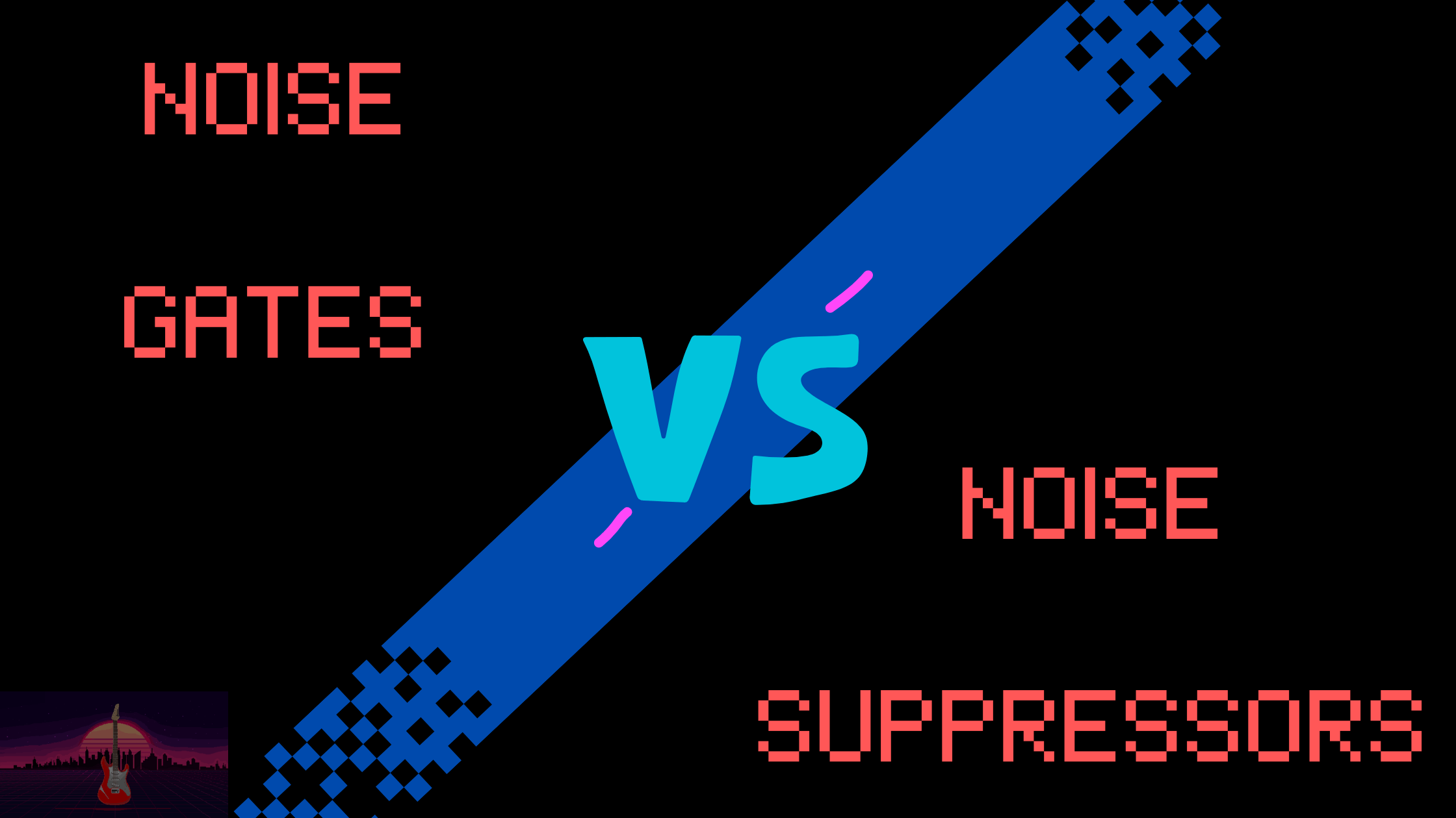 WHAT'S THE DIFFERENCE BETWEEN NOISE GATES AND NOISE SUPPRESSORS FOR ELECTRIC GUITAR?