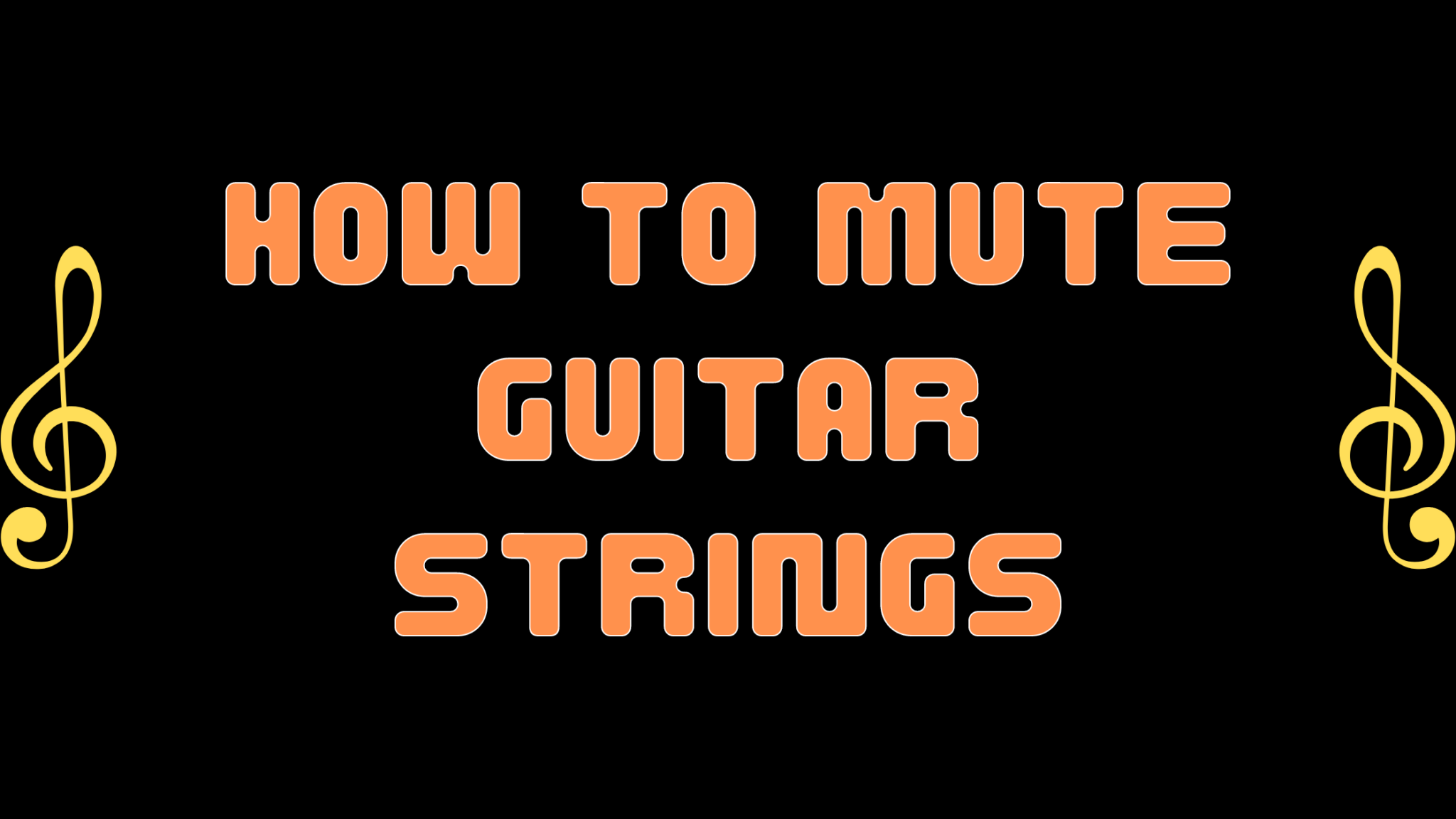 How to Mute Guitar Strings Guitar Outrun
